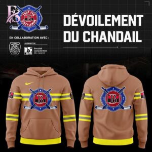 Elegant everyday fashion essential presented in Belleville Senators Fire Safety Service Hoodie 1 suitable for relaxed and smart casual outfits