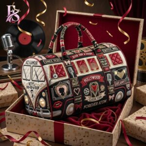 Detailed product image of Betty Boop Quilted Duffle Bag 2 with eye-catching style and smooth finish.