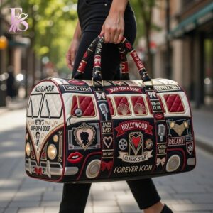Detailed product image of Betty Boop Quilted Duffle Bag 3 with eye-catching style and smooth finish.