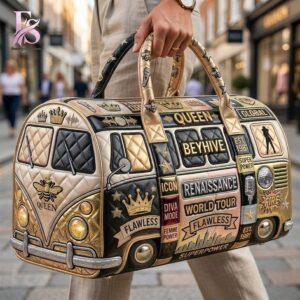 Casual outfit featuring Beyonc Quilted Duffle Bag 2 with modern and comfortable design.