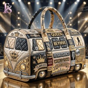 Casual outfit featuring Beyonc Quilted Duffle Bag 3 with modern and comfortable design.