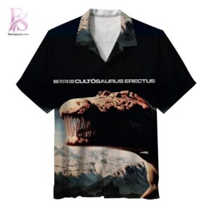 Stylish fashion piece featured in Blue Oyster Cult Cultosaurus Erectus Hawaiian Shirt 1, highlighting modern design, comfortable fabric, and a trendy look perfect for everyday wear.