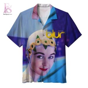 Stylish short-sleeve Hawaiian shirt ideal for summer parties and vacation outfits – Blur Leisure Hawaiian Shirt 1
