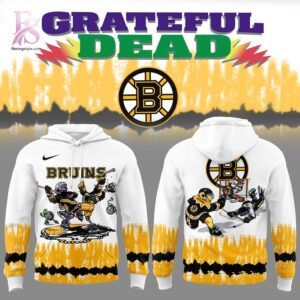 Bring new energy to your look with Boston Bruins Grateful Dead Tie Dye Hoodie 1.