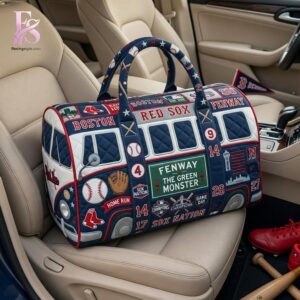 Casual outfit featuring Boston Red Sox 2026 Quilted Duffle Bag 1 with modern and comfortable design.
