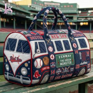 Casual outfit featuring Boston Red Sox 2026 Quilted Duffle Bag 2 with modern and comfortable design.