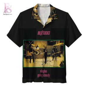 Stylish short-sleeve Hawaiian shirt ideal for summer parties and vacation outfits – Buzzcocks Singles Going Steady Hawaiian Shirt 1