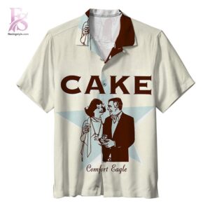 Contemporary unisex fashion design displayed in Cake Comfort Eagle Hawaiian Shirt 1 ideal for casual and urban wear