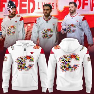 Clear product photo of Calgary Flames 2026 Pride Night Hoodie 1 showing a stylish design and comfortable everyday look.