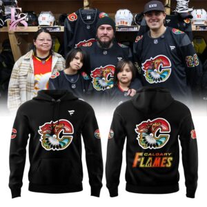 Detailed product image of Calgary Flames Indigenous Celebration 2026 Hoodie 1 with eye-catching style and smooth finish.