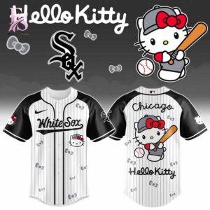 Bring new energy to your look with Chicago White Sox Hello Kitty 2026 Baseball Jersey 1.