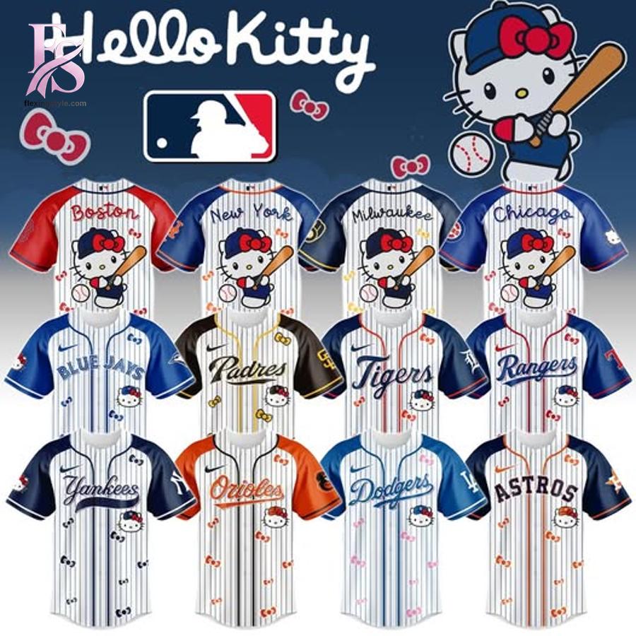 Bring new energy to your look with Choose Your MLB Team Hello Kitty 2026 Jersey 1.