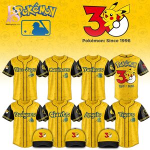 Elegant everyday fashion essential presented in Choose Your MLB Team Pok mon 30th Anniversary 2026 Jersey 1 suitable for relaxed and smart casual outfits