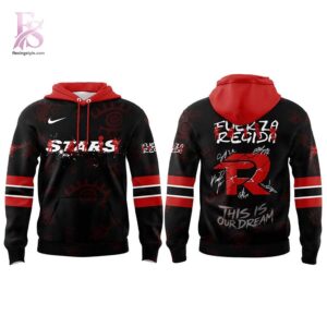 Modern fashion clothing displayed in Dallas Stars Fuerza Regida This is our Dream Stadium Tour 2026 Hoodie 2, designed for comfort, versatility, and effortless everyday style.