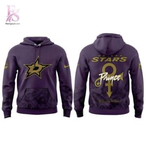 Casual outfit featuring Dallas Stars Prince Rogers Nelson Night 2026 Hoodie 2 with modern and comfortable design.