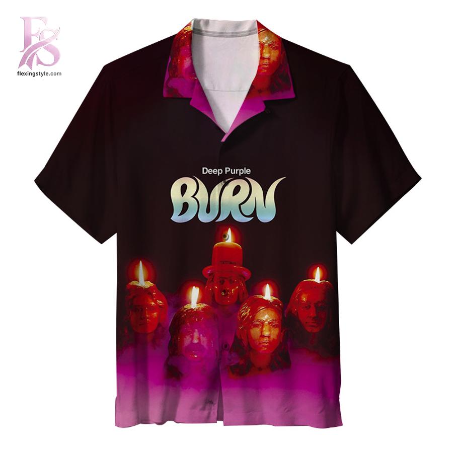High-quality Deep Purple Burn Album Hawaiian Shirt 1 Hawaiian shirt