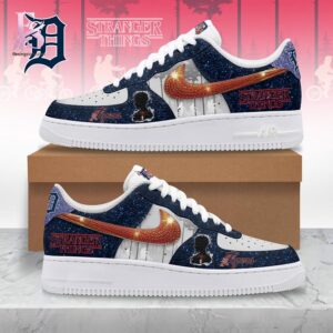 Modern fashion clothing displayed in Detroit Tigers Stranger Things Air Force Shoes 1, designed for comfort, versatility, and effortless everyday style.