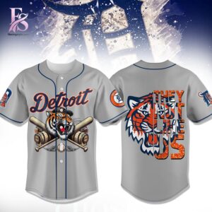 Modern fashion clothing displayed in Detroit Tigers They Not Like Us Baseball Jersey 1, designed for comfort, versatility, and effortless everyday style.