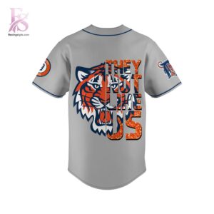 Modern fashion clothing displayed in Detroit Tigers They Not Like Us Baseball Jersey 3, designed for comfort, versatility, and effortless everyday style.