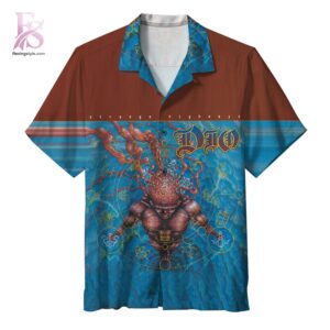 Beach-ready Hawaiian shirt with all-over tropical print and soft premium fabric – Dio Strange Highways Hawaiian Shirt 1