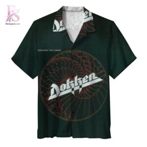 Stylish short-sleeve Hawaiian shirt ideal for summer parties and vacation outfits – Dokken Breaking the Chains Hawaiian Shirt 1