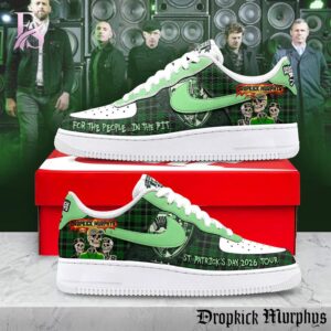 Clear product photo of Dropkick Murphys For The People In The Pit Air Force Shoes 1 showing a stylish design and comfortable everyday look.