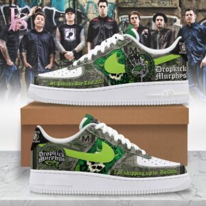 Modern fashion clothing displayed in Dropkick Murphys St Patrick s Day Nike Air Force 1 1, designed for comfort, versatility, and effortless everyday style.
