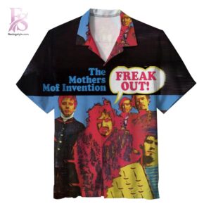 Unisex Hawaiian shirt designed with exotic floral motifs and comfortable relaxed silhouette – Frank Zappa The Mothers of Inventio Hawaiian Shirt 1