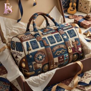 Modern fashion clothing displayed in George Strait Quilted Duffle Bag 2, designed for comfort, versatility, and effortless everyday style.