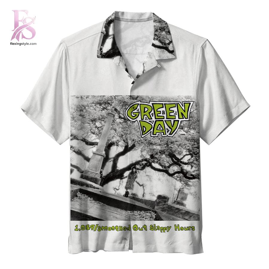 Stylish fashion piece featured in Green Day 39 Smooth Hawaiian Shirt 1, highlighting modern design, comfortable fabric, and a trendy look perfect for everyday wear.