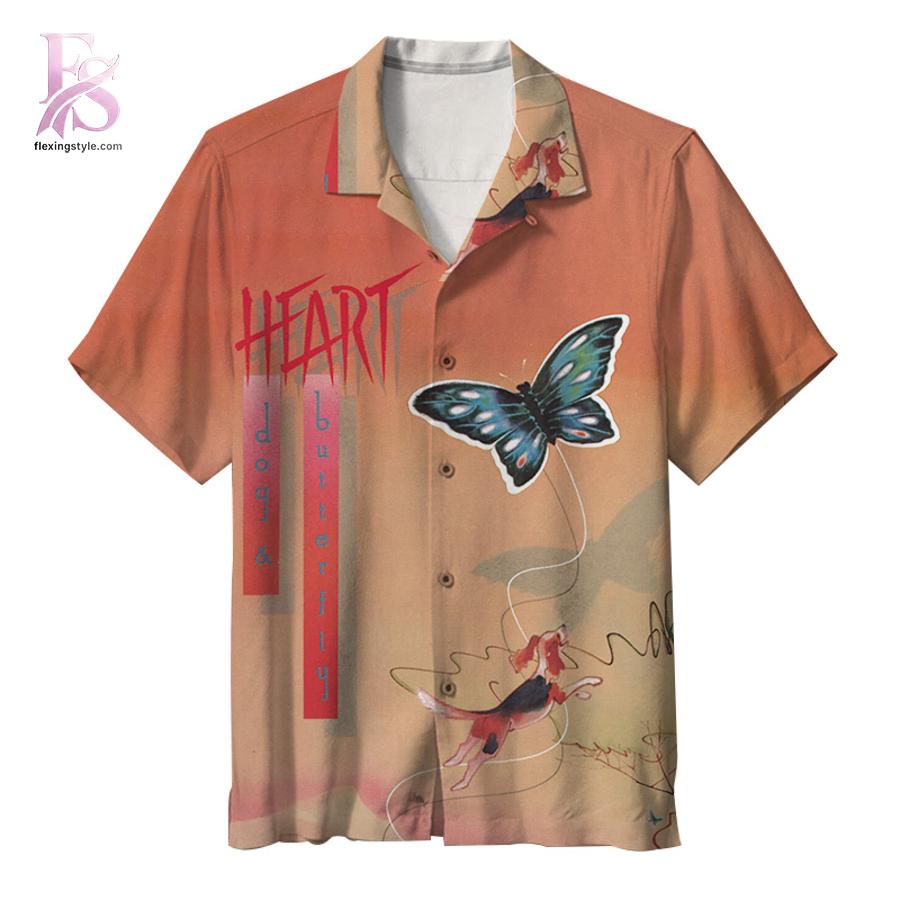 Stylish fashion piece featured in Heart Dog Butterfly Hawaiian Shirt 1, highlighting modern design, comfortable fabric, and a trendy look perfect for everyday wear.