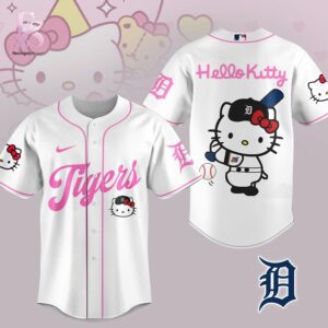 Wear it your way with Hello Kitty 2026 Detroit Tigers Jersey 1.