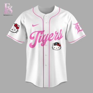 Wear it your way with Hello Kitty 2026 Detroit Tigers Jersey 2.
