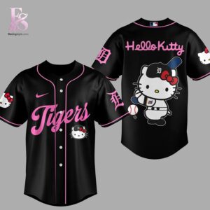 Wear it your way with Hello Kitty 2026 Detroit Tigers Jersey 4.