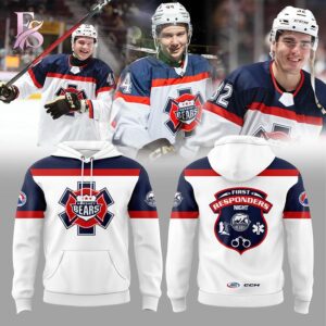 Modern fashion clothing displayed in Hershey Bears First Responders Night 2026 Hoodie 1, designed for comfort, versatility, and effortless everyday style.