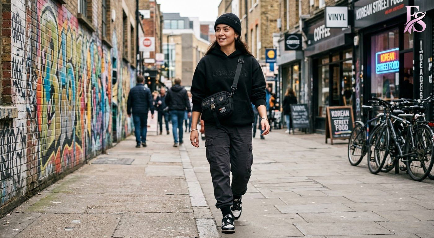 How to Style a Black Pullover Hoodie for a Casual Look (12) Modern fashion clothing displayed in How to Style a Black Pullover Hoodie for a Casual Look (12), designed for comfort, versatility, and effortless everyday style.