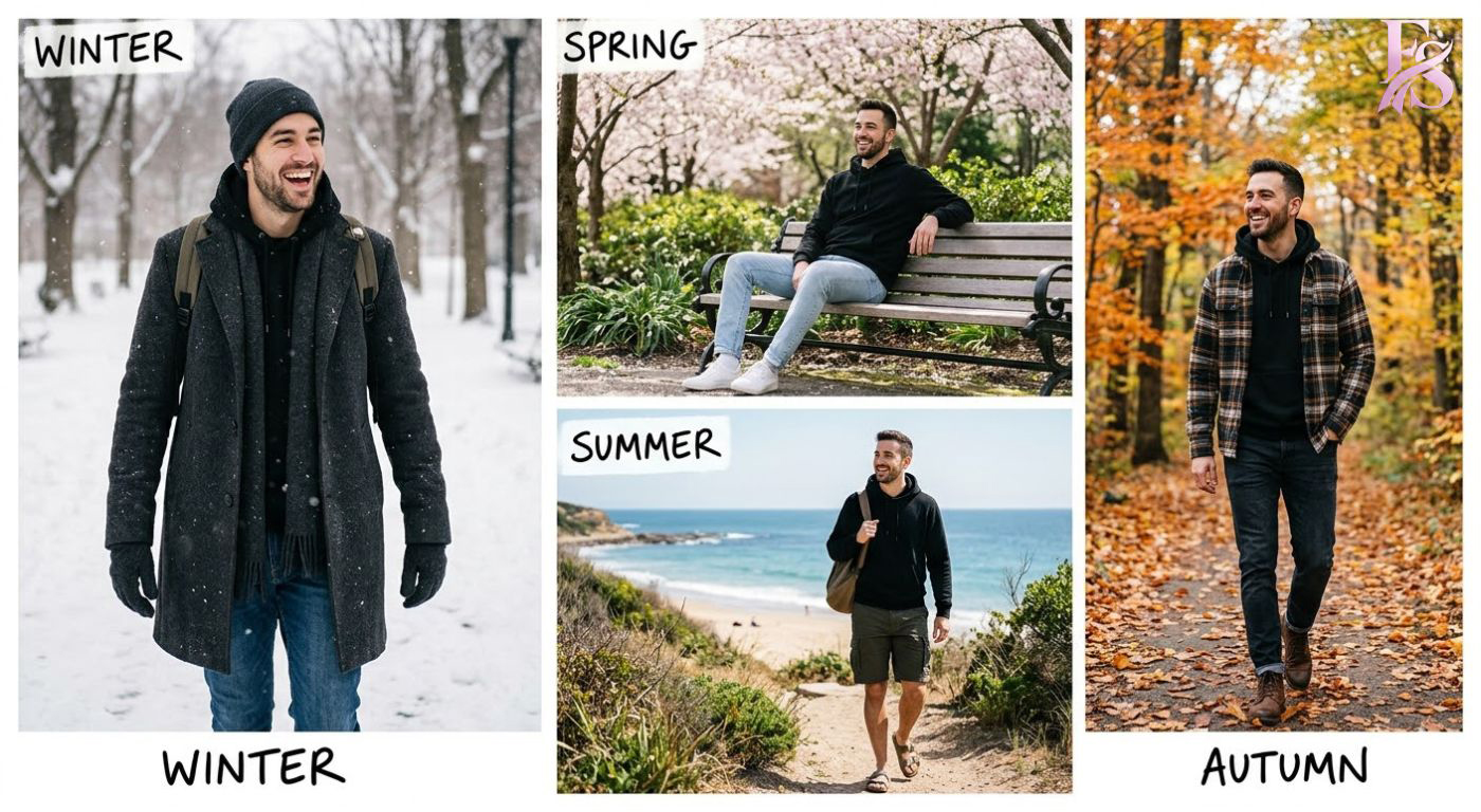 How to Style a Black Pullover Hoodie for a Casual Look (2) Modern fashion clothing displayed in How to Style a Black Pullover Hoodie for a Casual Look (2), designed for comfort, versatility, and effortless everyday style.