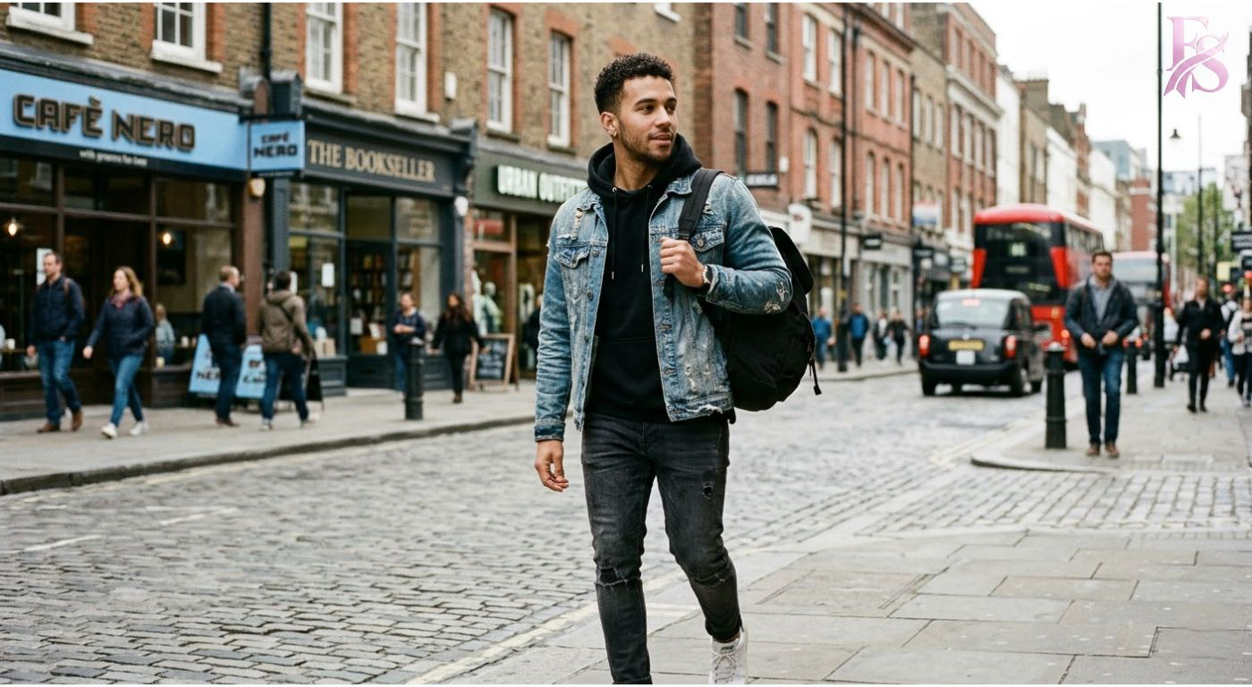 How to Style a Black Pullover Hoodie for a Casual Look (8) Modern fashion clothing displayed in How to Style a Black Pullover Hoodie for a Casual Look (8), designed for comfort, versatility, and effortless everyday style.