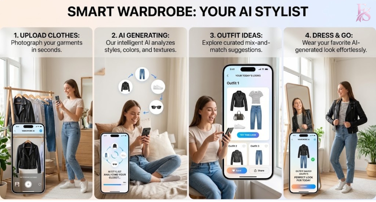 From uploading your clothes to generating outfits, AI simplifies the entire styling process.