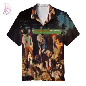 Beach-ready Hawaiian shirt with all-over tropical print and soft premium fabric – Jethro Tull This Was Hawaiian Shirt 1