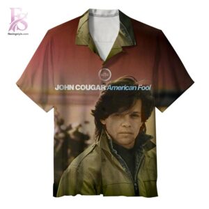 Beach-ready Hawaiian shirt with all-over tropical print and soft premium fabric – John Mellencamp American Fool Album Hawaiian Shirt 1