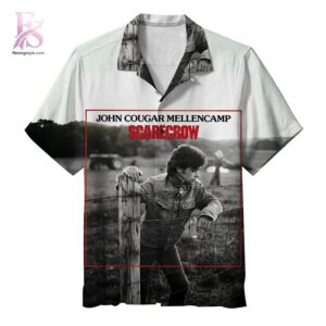Beach-ready Hawaiian shirt with all-over tropical print and soft premium fabric – John Mellencamp Scarecrow Album Hawaiian Shirt 1