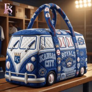 Detailed view of a fashionable apparel design in Kansas City Chiefs Quilted Duffle Bag 1, capturing the texture, colors, and stylish elements of the garment.