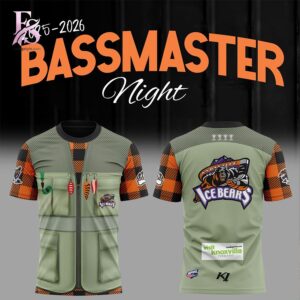 Clear product photo of Knoxville Ice Bears Bassmaster Night 2026 Hoodie 3 showing a stylish design and comfortable everyday look.
