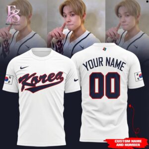 Casual outfit featuring Korea Baseball 2026 World Baseball T Shirt 1 with modern and comfortable design.