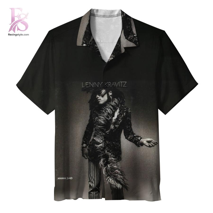 Unisex Hawaiian shirt designed with exotic floral motifs and comfortable relaxed silhouette – Lenny Kravitz Mama Said Hawaiian Shirt 1