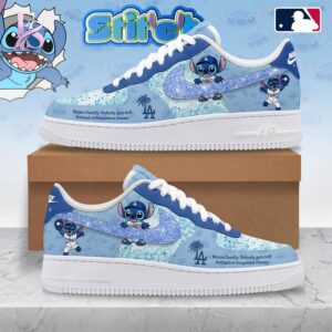 Modern fashion clothing displayed in Los Angeles Dodgers 2026 Stitch Nike Air Force Shoes 1, designed for comfort, versatility, and effortless everyday style.