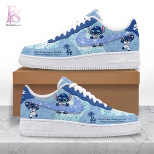 Modern fashion clothing displayed in Los Angeles Dodgers 2026 Stitch Nike Air Force Shoes 3, designed for comfort, versatility, and effortless everyday style.