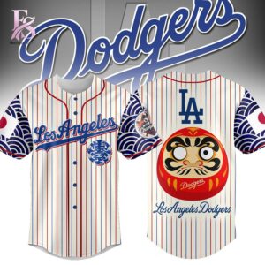 Wear it your way with Los Angeles Dodgers Japan Style Baseball Jersey 1.