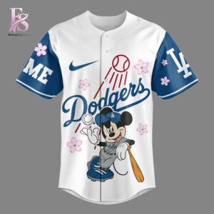 Modern fashion clothing displayed in Los Angeles Dodgers Mickey Mouse Baseball jersey 2, designed for comfort, versatility, and effortless everyday style.